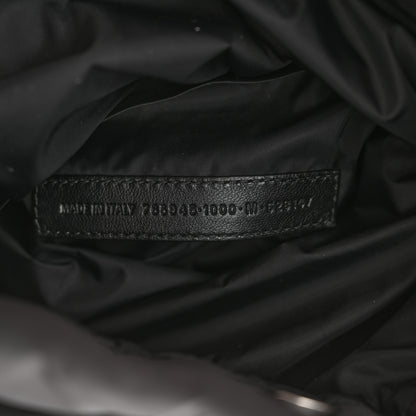 Balenciaga Nylon Medium Monaco Chain Shoulder Bag Black 7 of 10