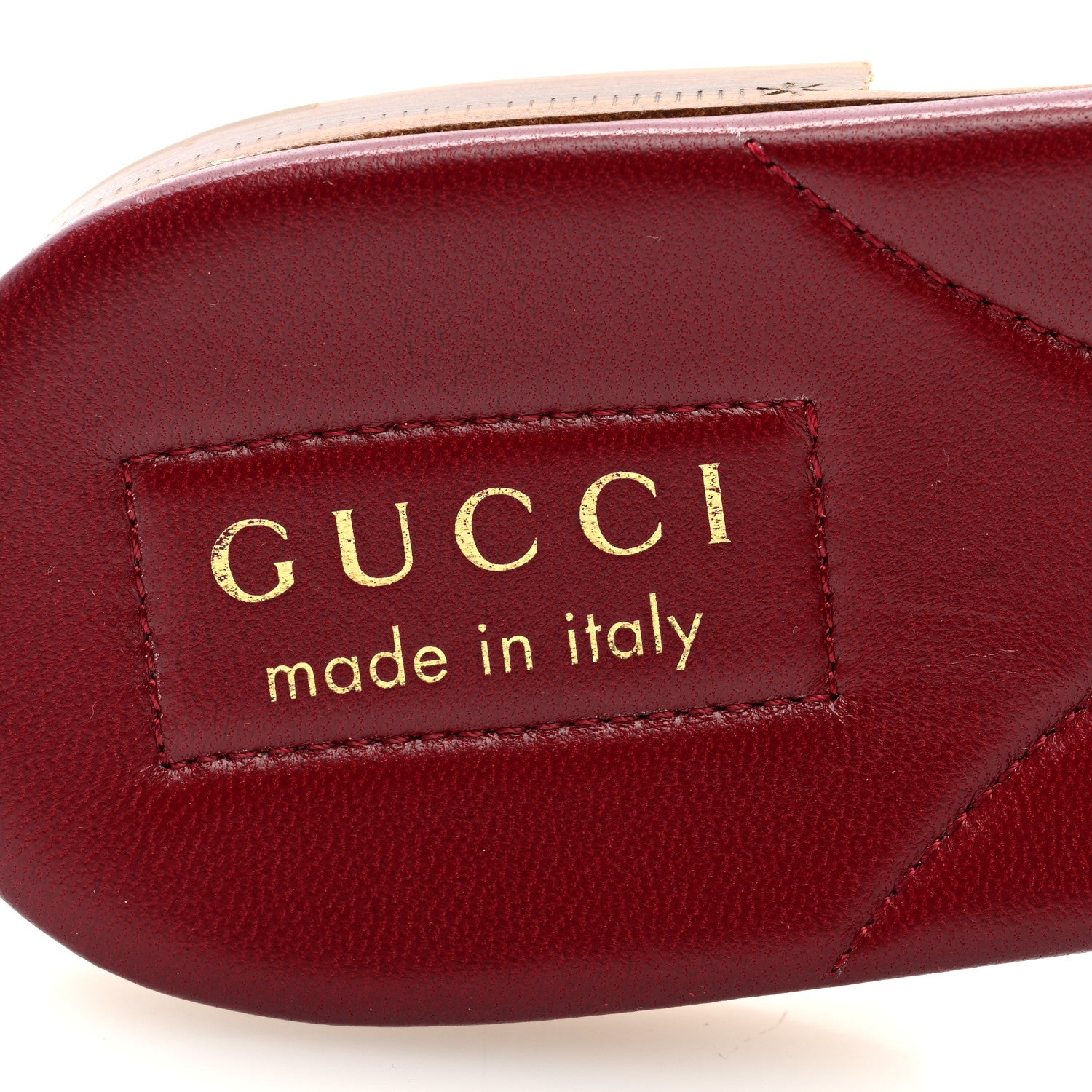 Gucci Canvas Web Womens Slide Sandals 40 Red Bordeaux 8 of 9