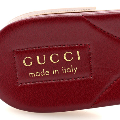 Gucci Canvas Web Womens Slide Sandals 40 Red Bordeaux 8 of 9