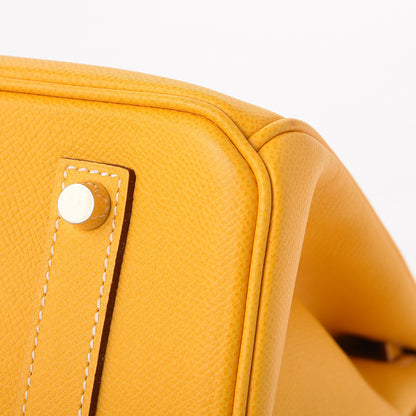 Hermes Epsom Horseshoe Birkin 35 Jaune 42 of 44