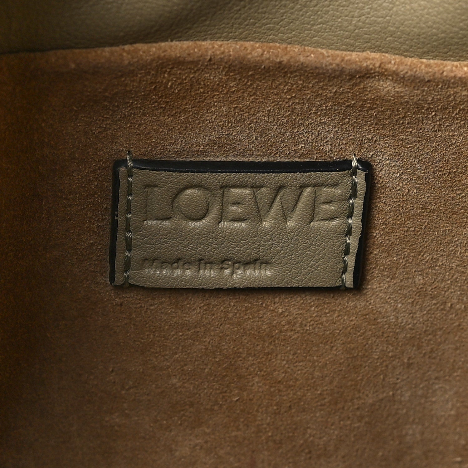 Loewe Nappa Medium Flamenco Knot Bag Clay Green 6 of 11