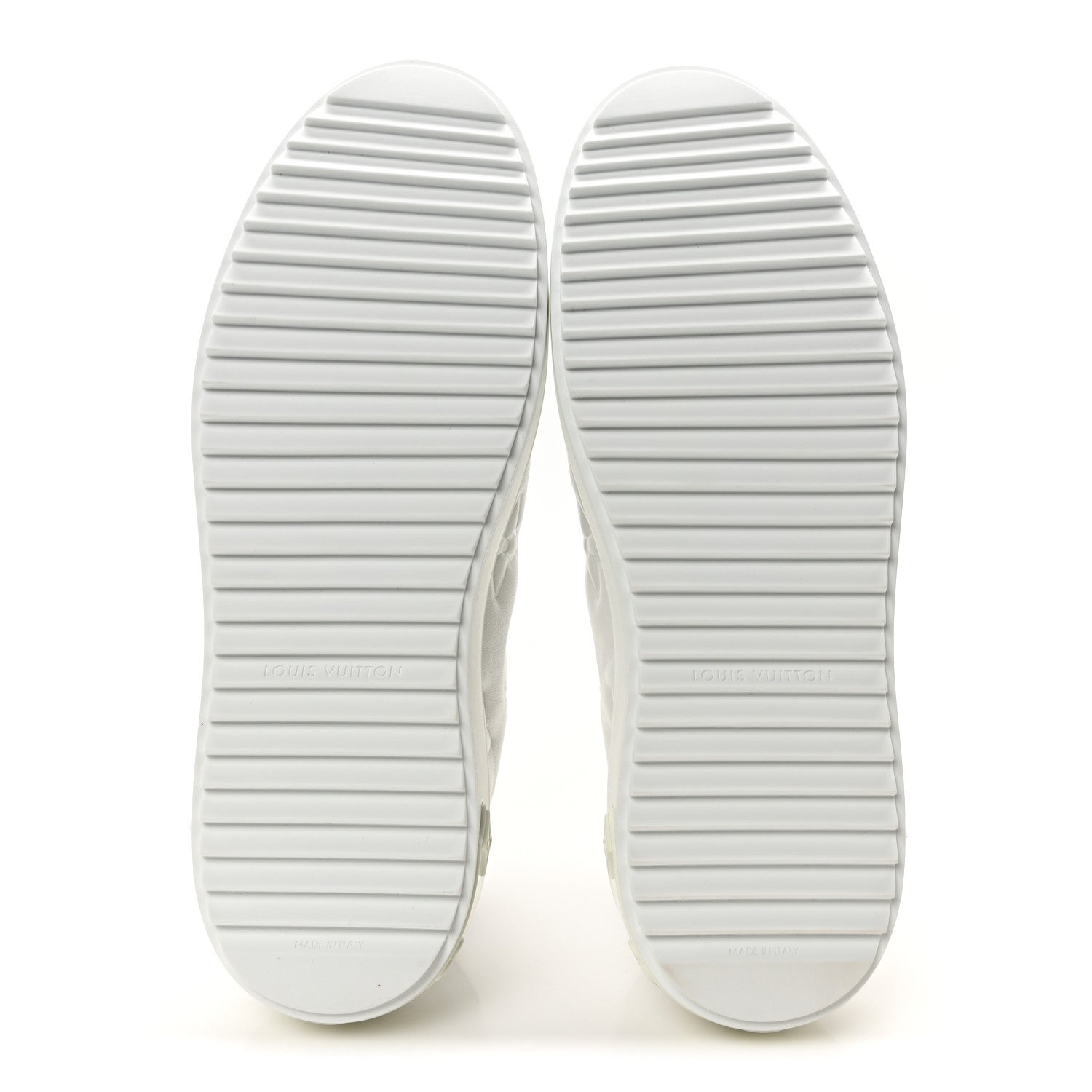 Louis Vuitton Lambskin Embossed Monogram Uniformes Time Out Sneakers 39.5 White 6 of 8