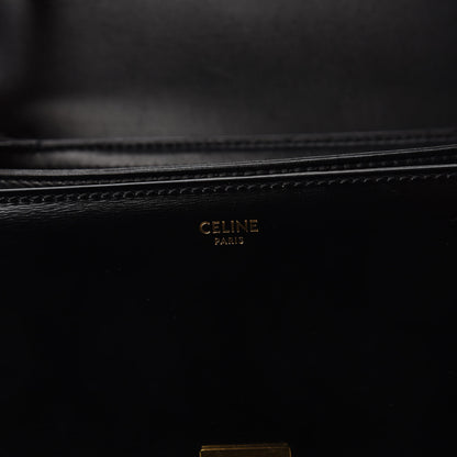 Celine Shiny Calfskin Medium Triomphe Black 9 of 11