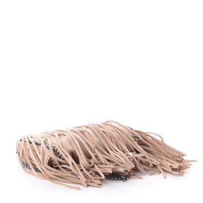 Stella McCartney Shaggy Deer Fringe Tiny Falabella Tote Powder 3 of 8