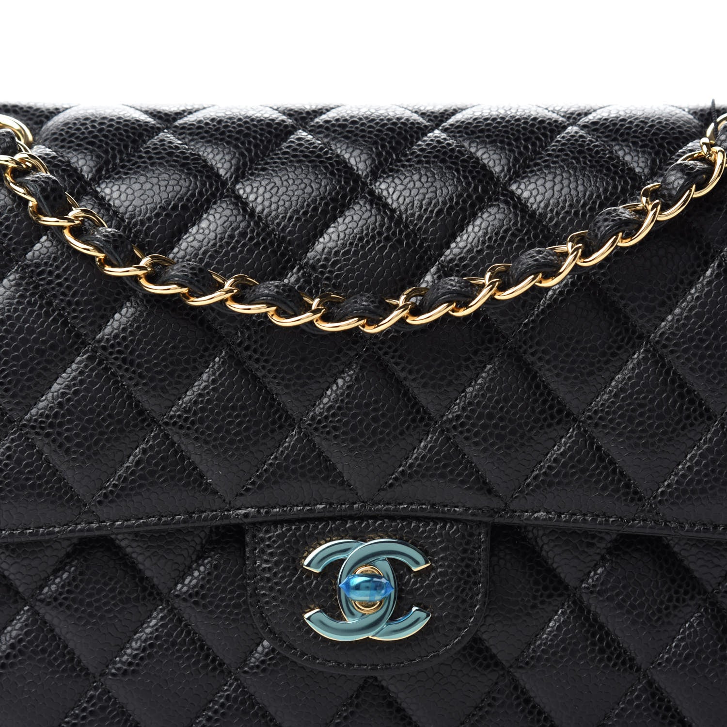 Chanel Caviar Quilted Medium Double Flap Black 11 of 12