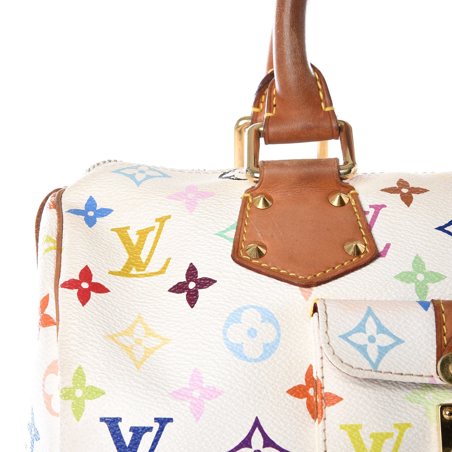 Monogram Multicolor Speedy 30 White