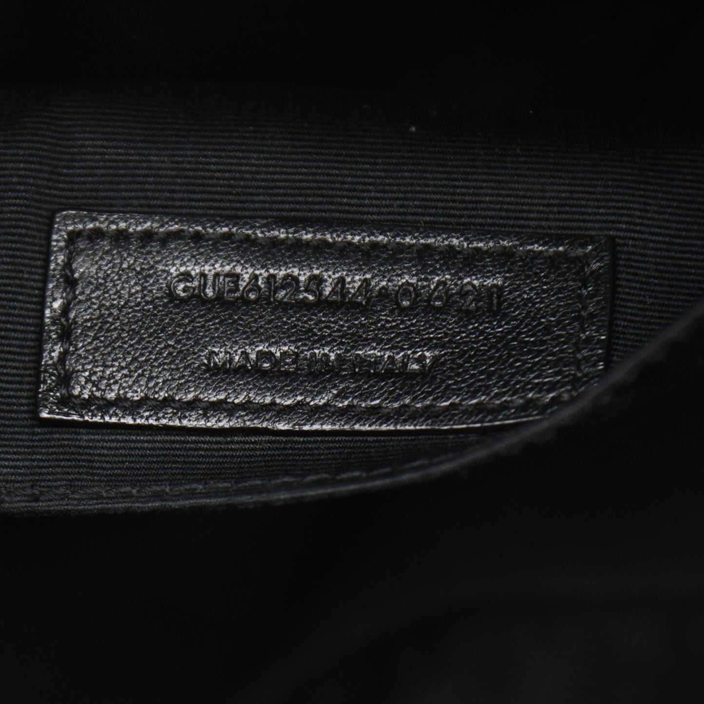 Calfskin Matelasse Monogram Lou Camera Bag Black