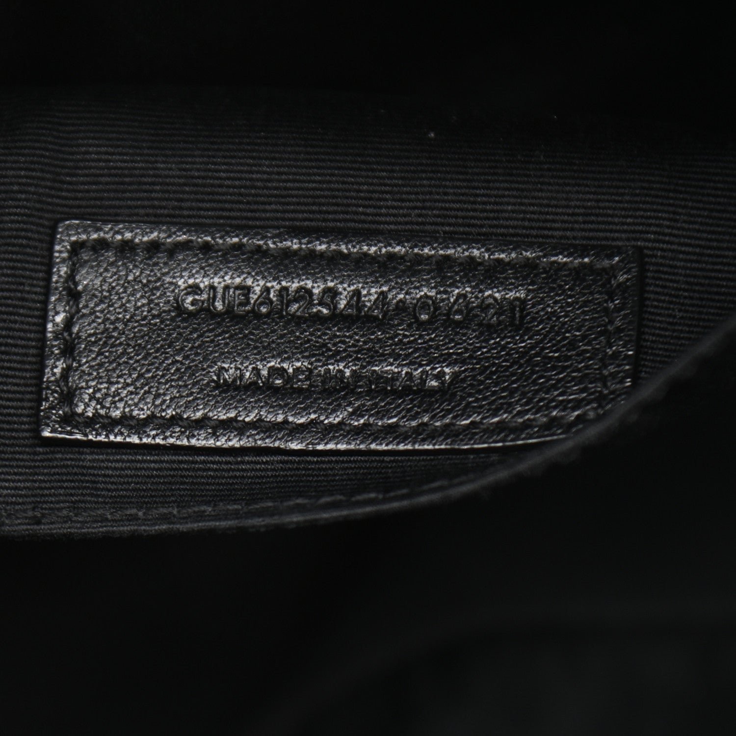 Saint Laurent Calfskin Matelasse Monogram Lou Camera Bag Black 7 of 11