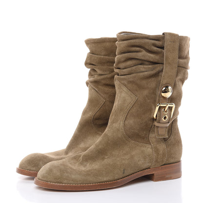Louis Vuitton Suede Safari Boots 36 Green 3 of 11