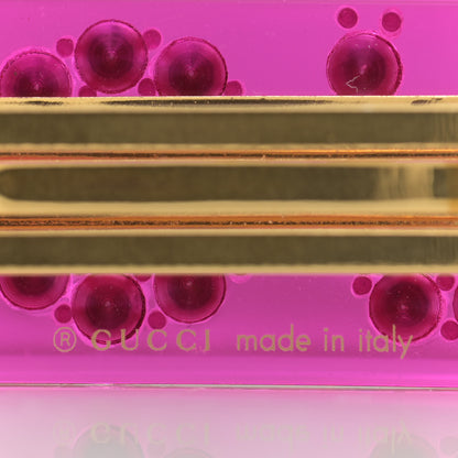 Gucci Resin Crystal Single Hair Barrette Fuchsia 5 of 6