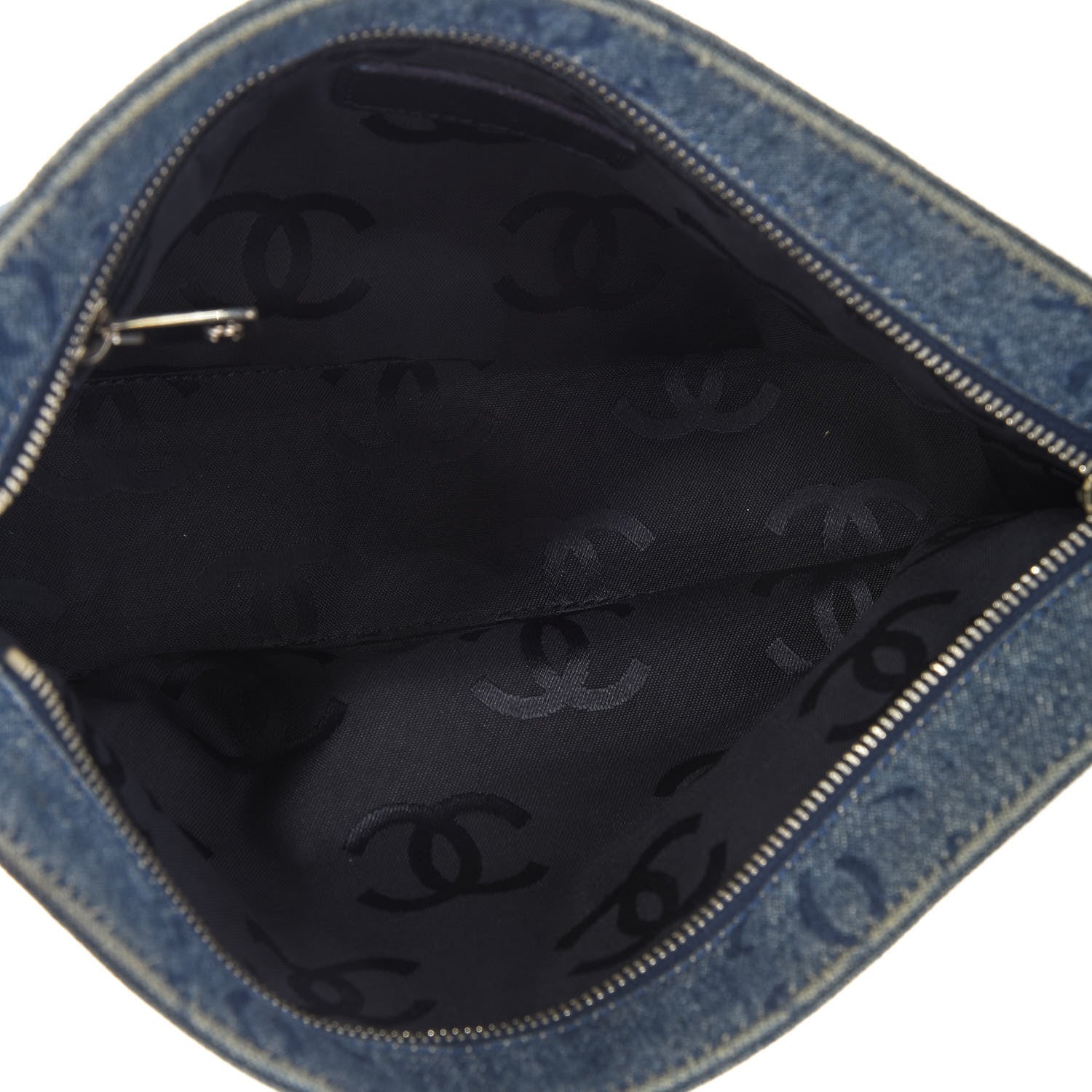 Chanel Denim CC Pouch Blue 5 of 11