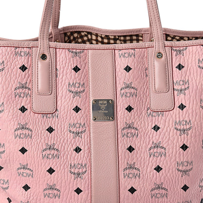 MCM Visetos Medium Liz Reversible Shopper Tote Soft Pink 13 of 17