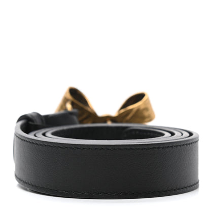Gucci Calfskin Bow Belt 85 34 Black 2 of 5