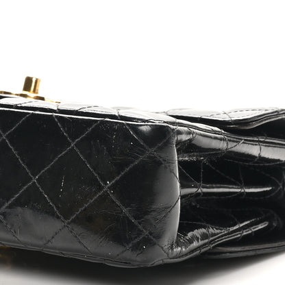 Chanel Patent Quilted Small Double Sided Flap Black 12 of 12