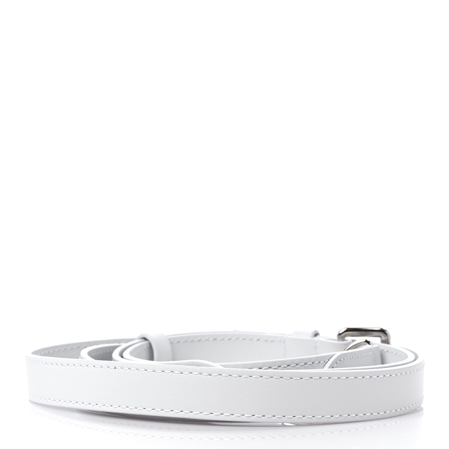 Louis Vuitton Calfskin 16mm Adjustable Shoulder Strap White 2 of 3
