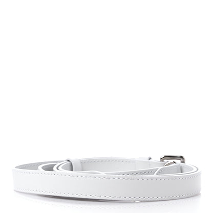 Louis Vuitton Calfskin 16mm Adjustable Shoulder Strap White 2 of 3