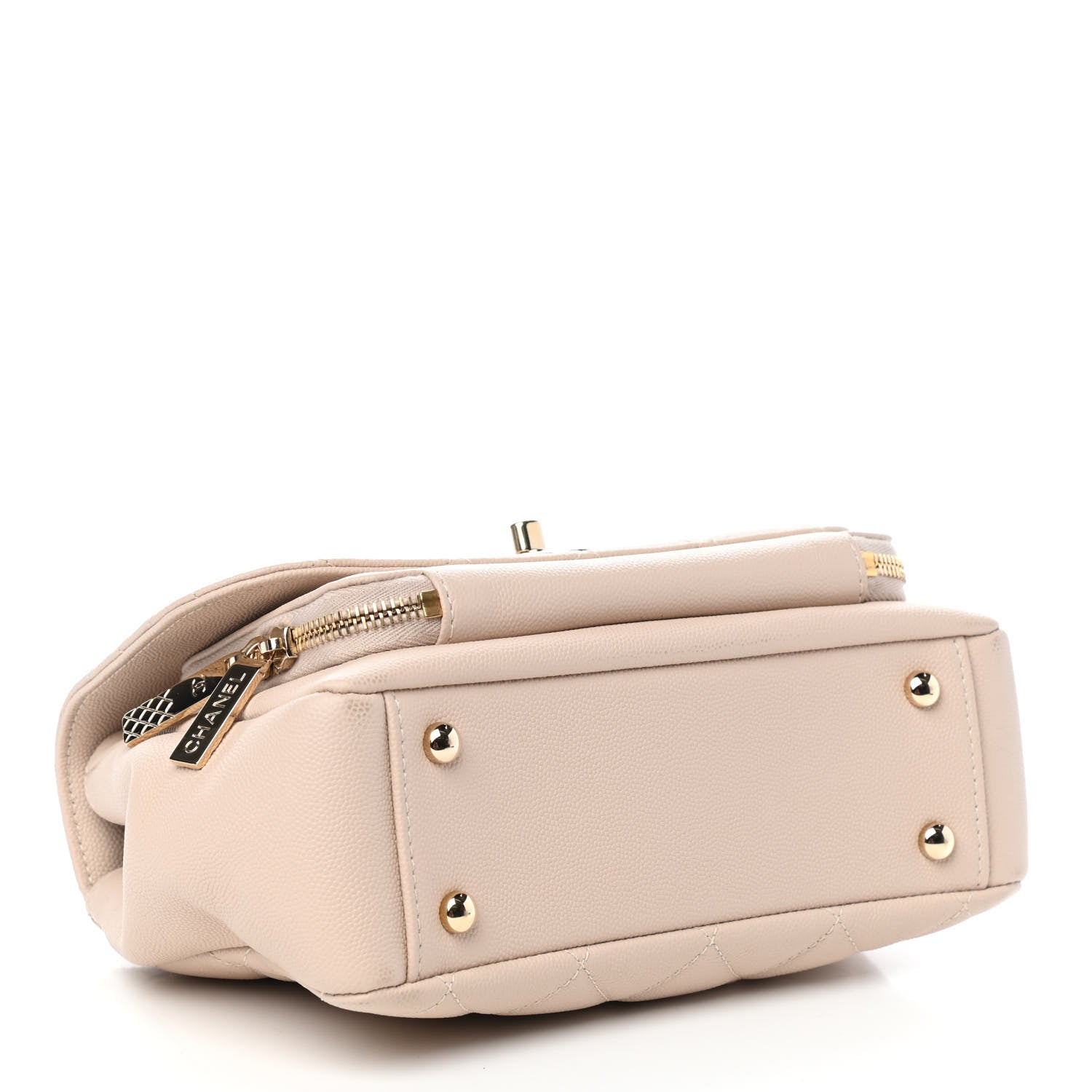 Chanel Caviar Quilted Medium Business Affinity Flap Beige 4 of 10