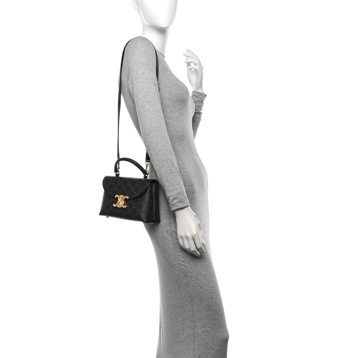 Celine Triomphe Canvas Teen Nino Tan 2 of 10