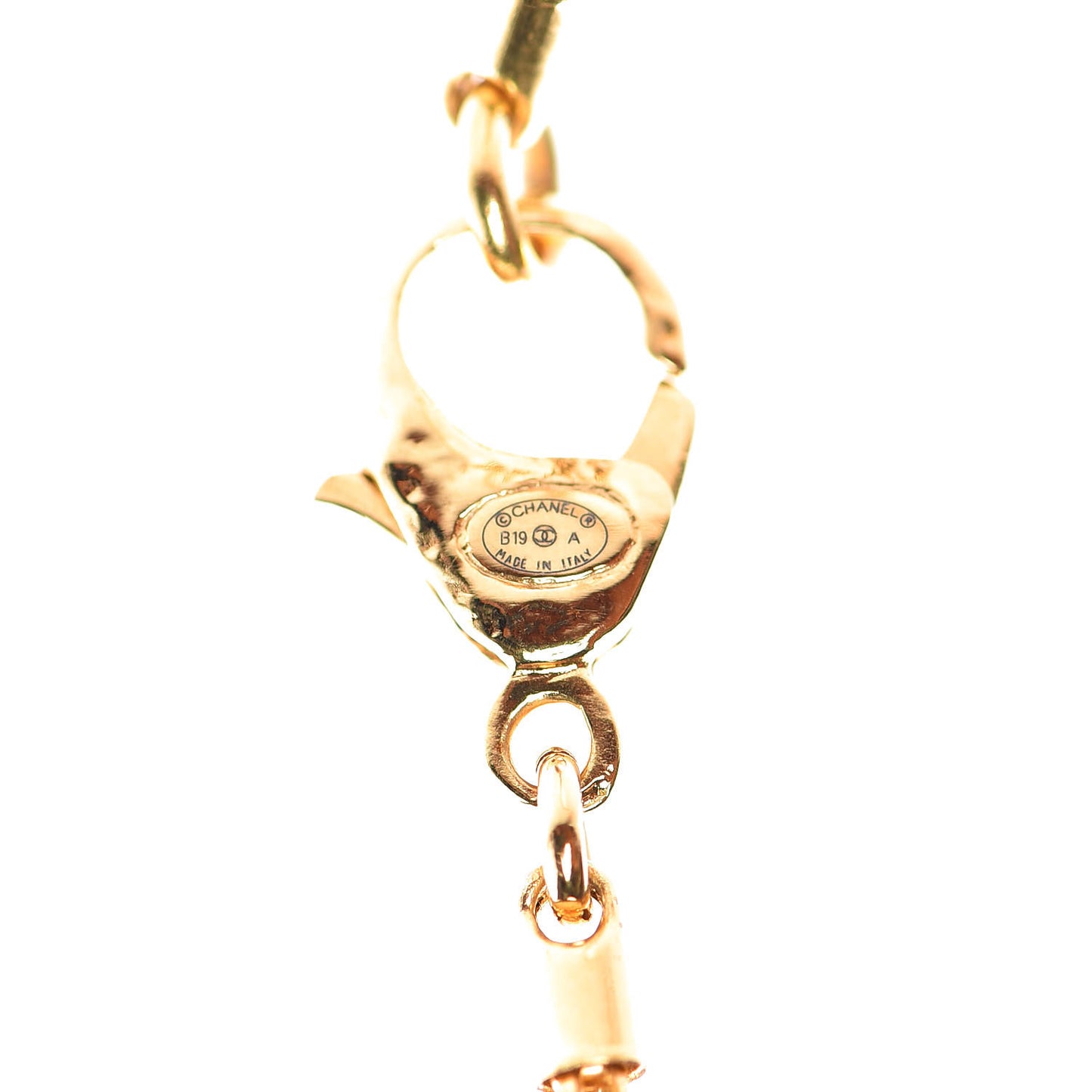 Resin Along The Nile CC Pendant Necklace Gold Black