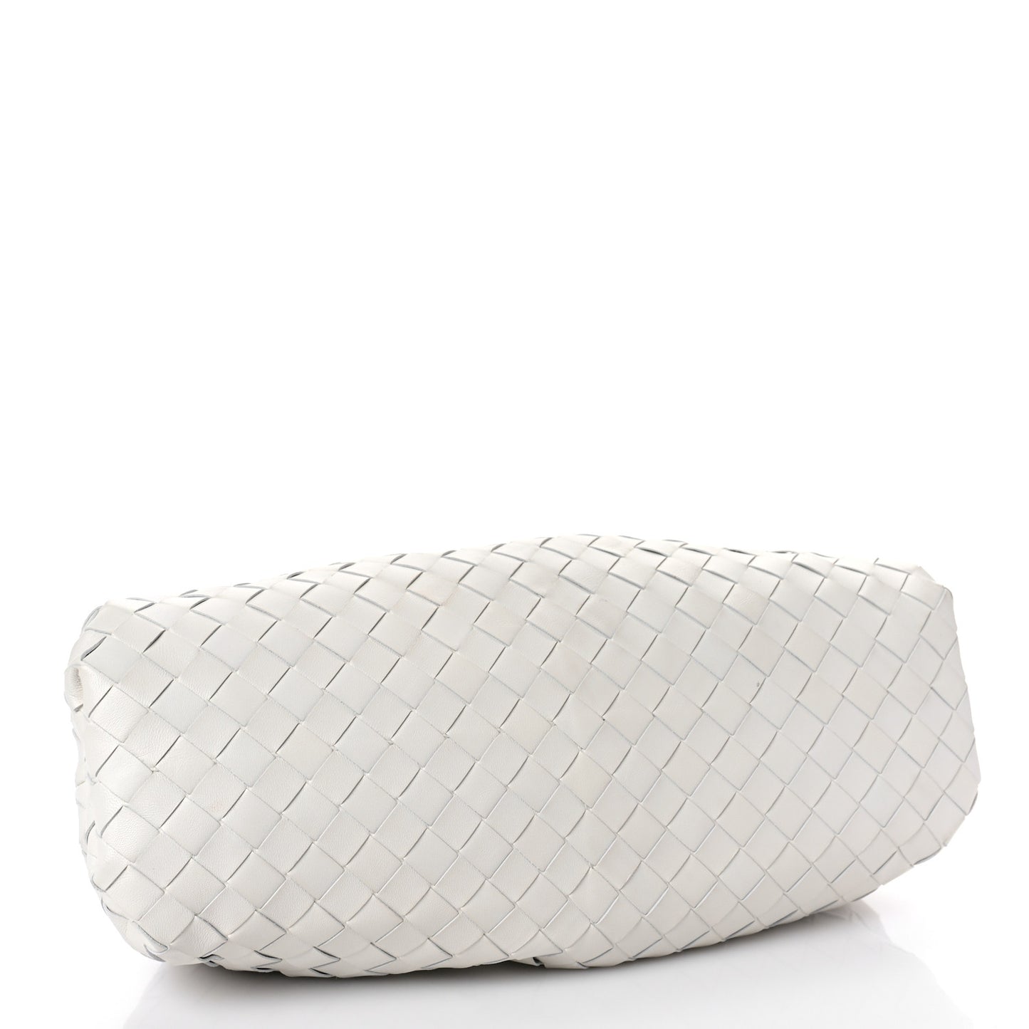 Nappa Maxi Intreccio The Pouch Oversized Clutch Chalk