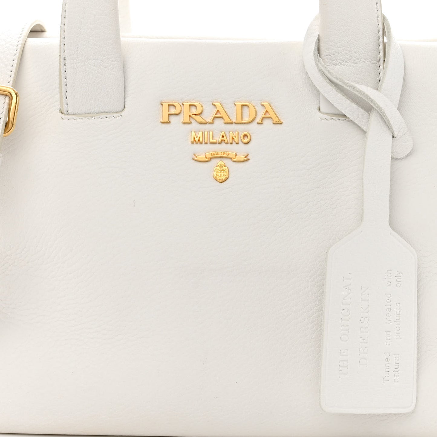 Vitello Cervo Mini Satchel White