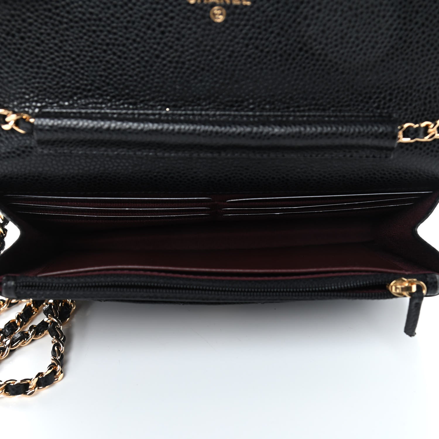 Chanel Caviar Quilted Wallet On Chain WOC Black 4 of 5