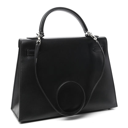 Hermes Epsom Kelly Sellier 32 Black 3 of 10