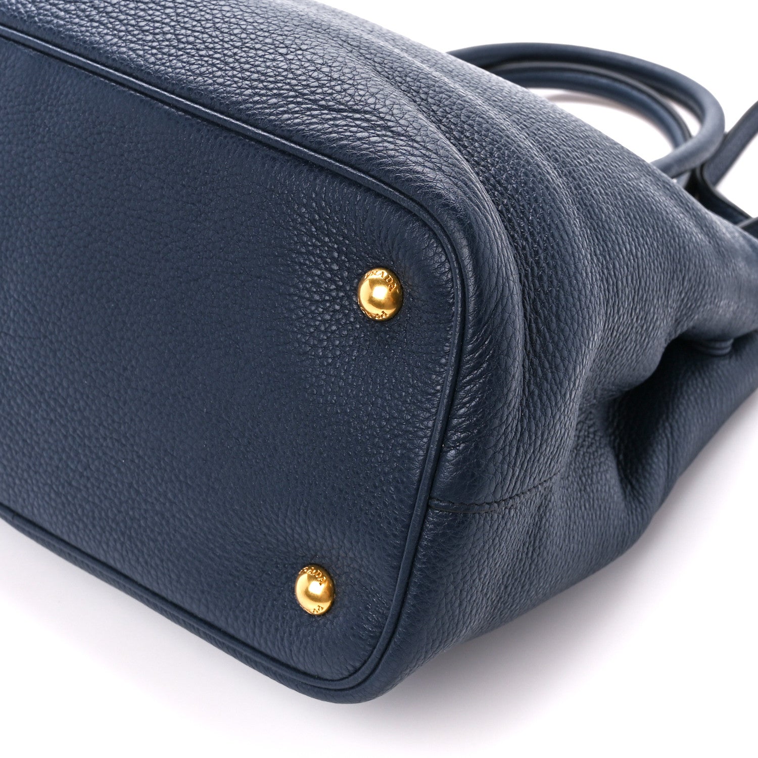Prada Vitello Phenix Top Handle Bag Baltico 10 of 10