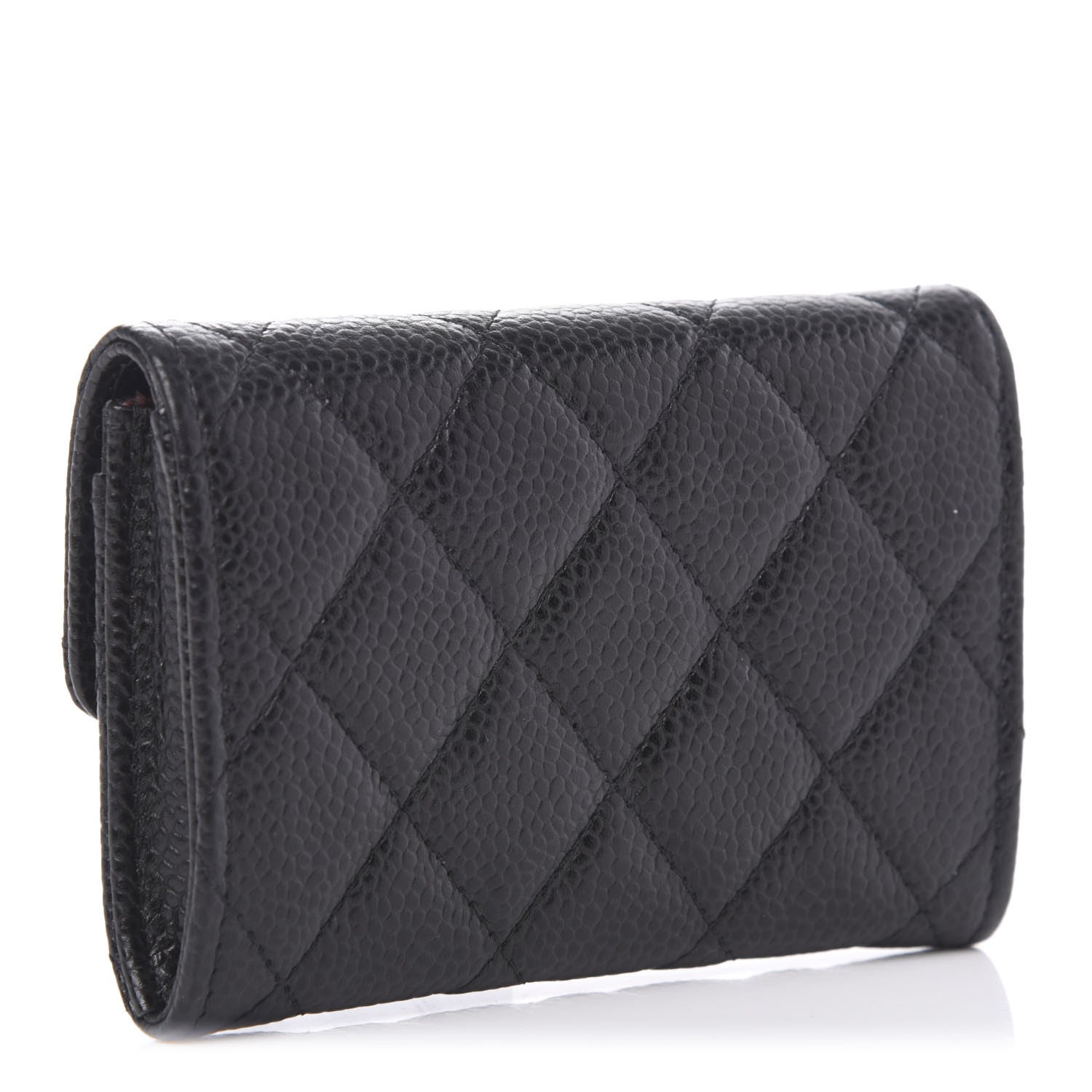 Chanel Caviar Quilted Flap Card Holder Black 3 of 12