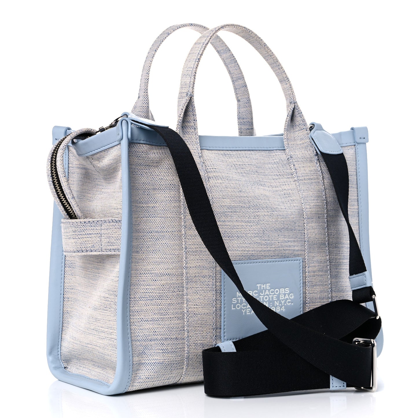 Canvas Small Summer Tote Bag Blue