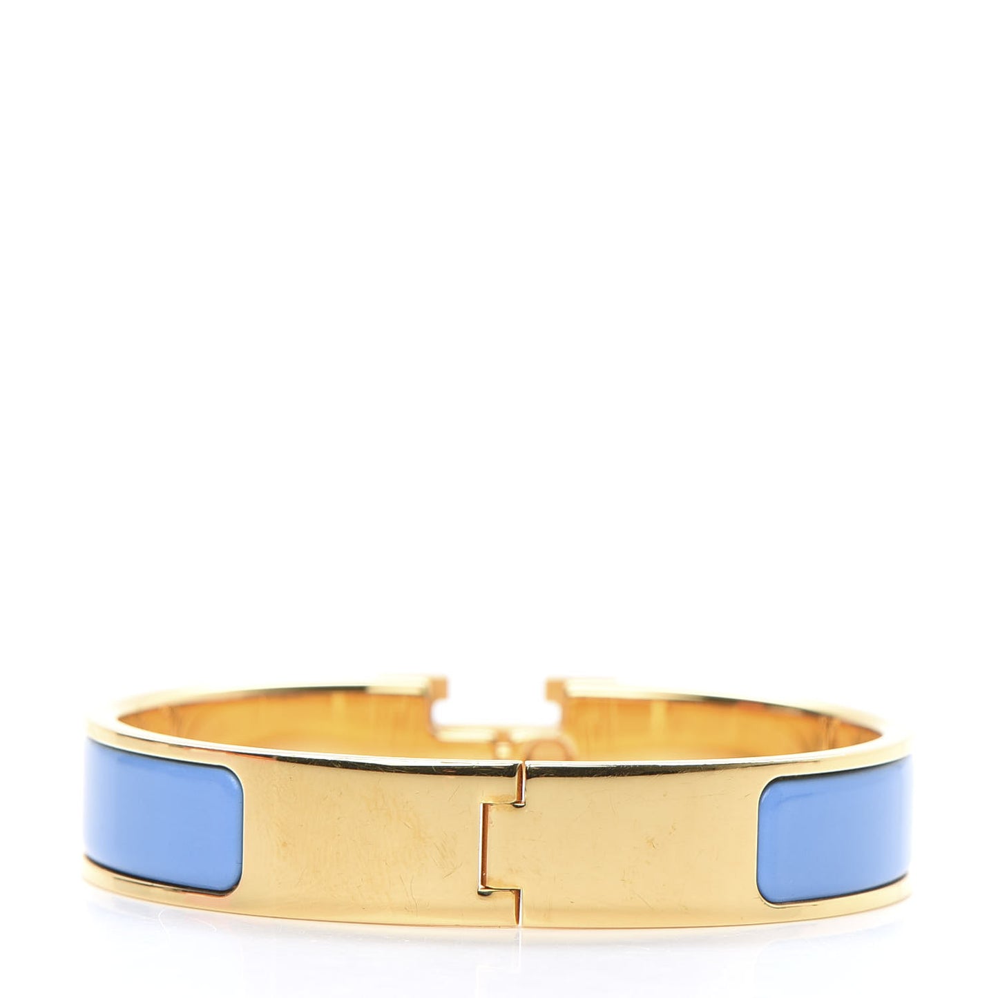 Enamel Narrow Clic Clac H Bracelet PM Bleu Transat