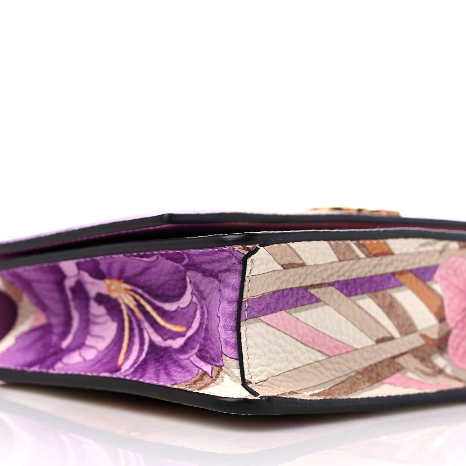 Salvatore Ferragamo Printed Hammered Calfskin Gancini Minibag Multicolor 8 of 9