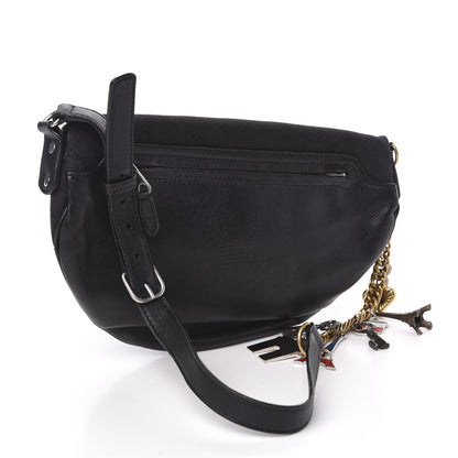 Balenciaga Canvas Jacquard Diagonal Allover Logo XS Souvenir Belt Bag Black 3 of 11