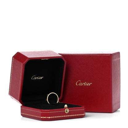 Cartier 18K Yellow Gold 3.5mm LOVE Wedding Band Ring 53 6.5 5 of 6