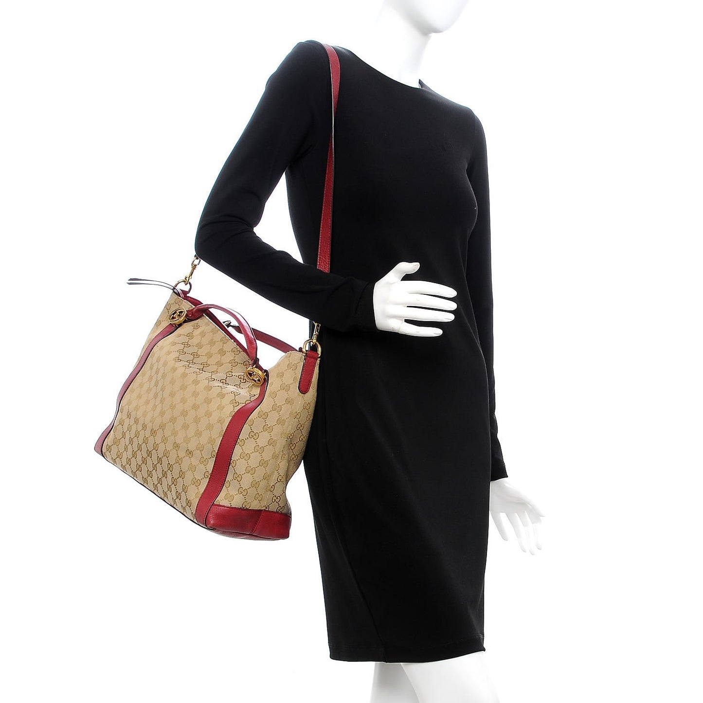 Monogram Medium Miss GG Top Handle Bag Dark Red