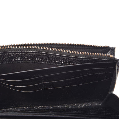 Balenciaga Agneau Arena Multicolore Classic Hardware Money Wallet Green Grey Black 7 of 11