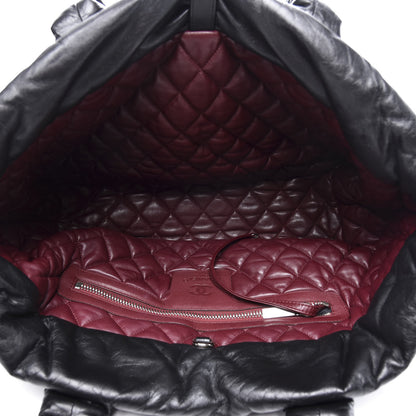 Chanel Lambskin Quilted Medium Coco Cocoon Reversible Tote Black 4 of 17