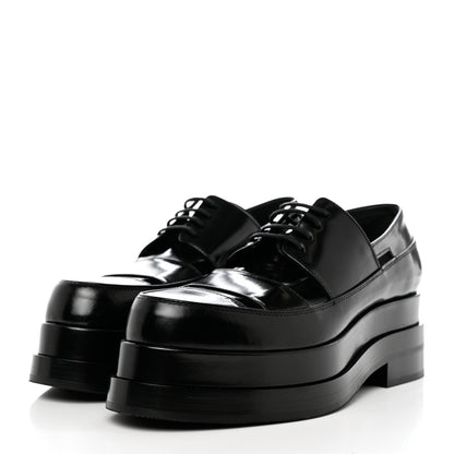 Hermes Glossed Calfskin Galilee Loafers 38.5 Black 3 of 8