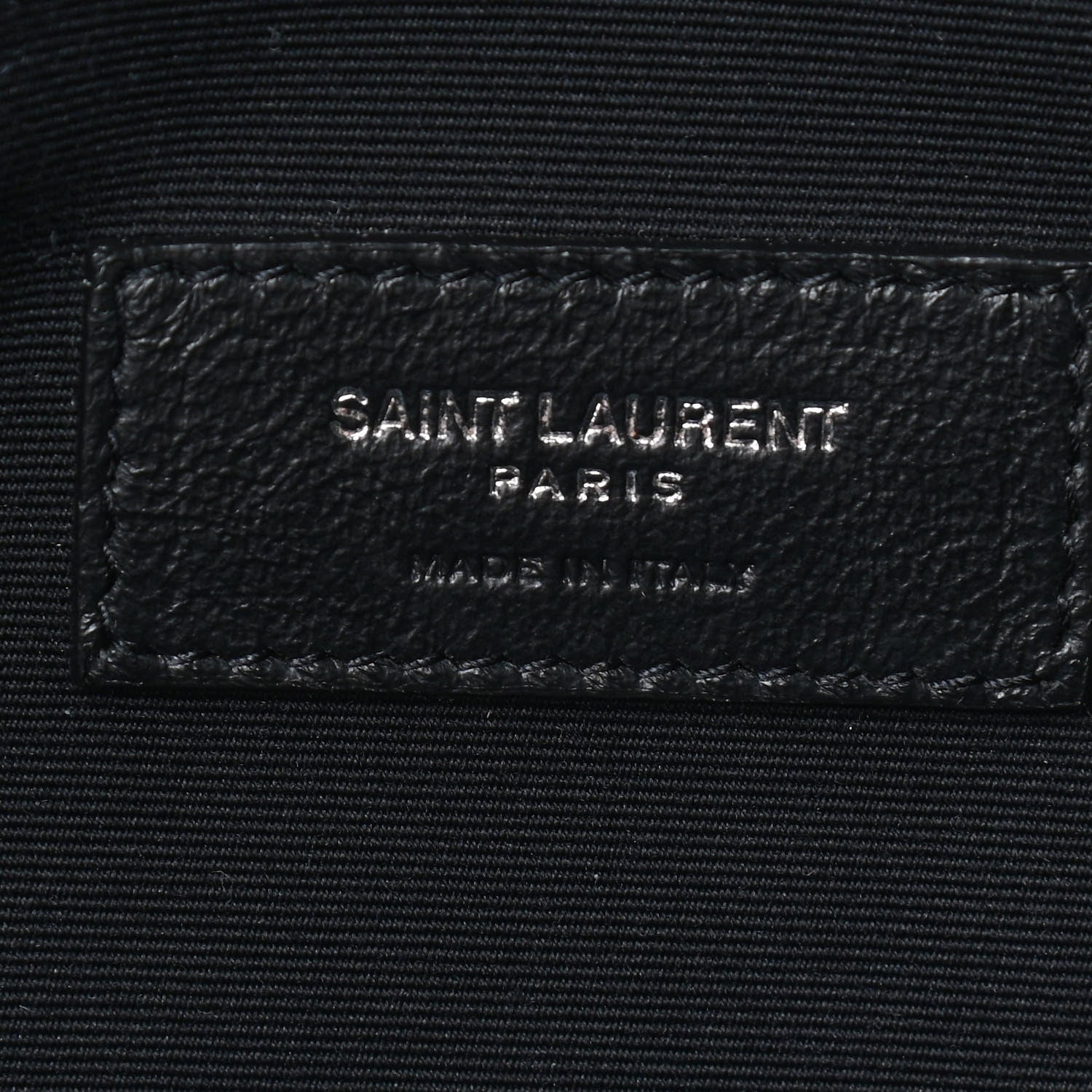 Saint Laurent Wool Tartan Belt Bag Black White 6 of 9