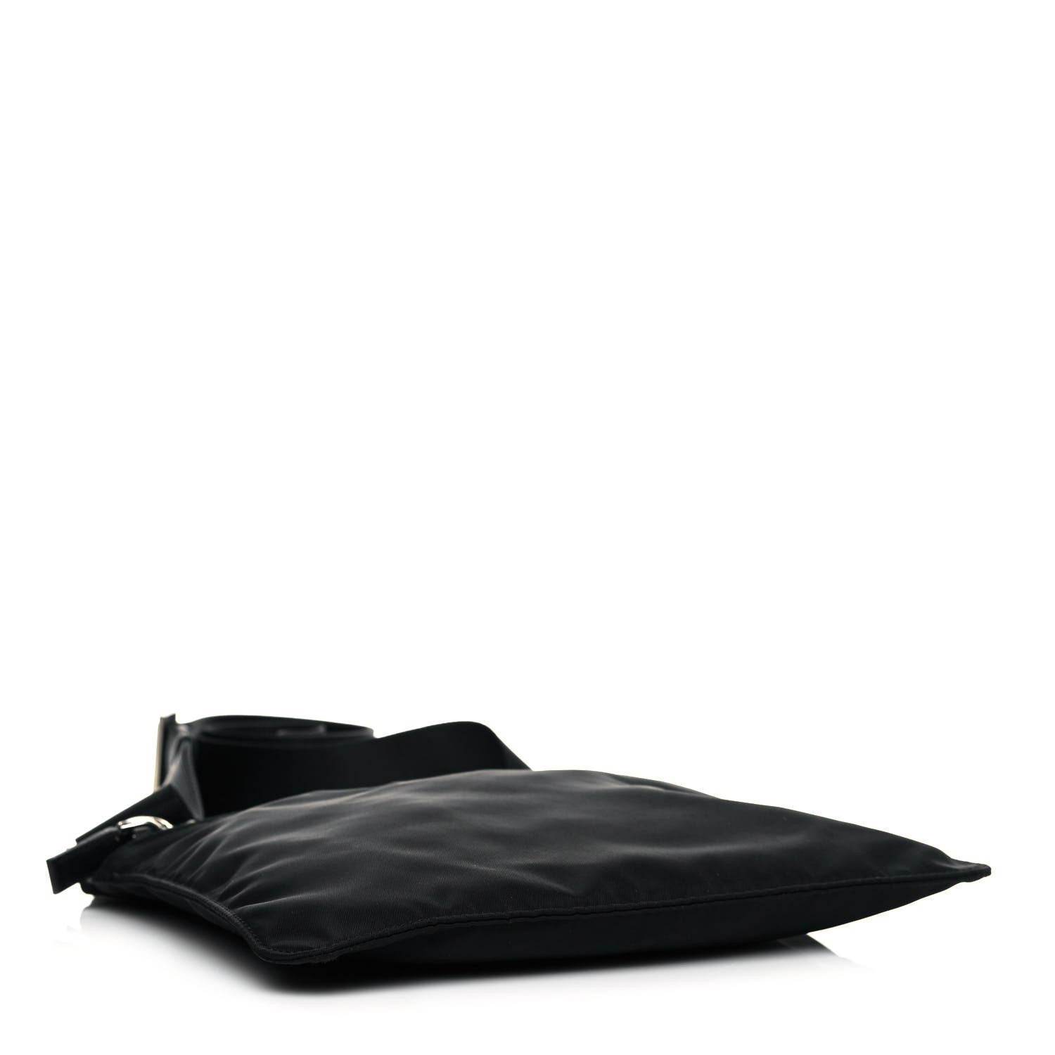Prada Nylon Vela Flat Messenger Bag Black 4 of 10