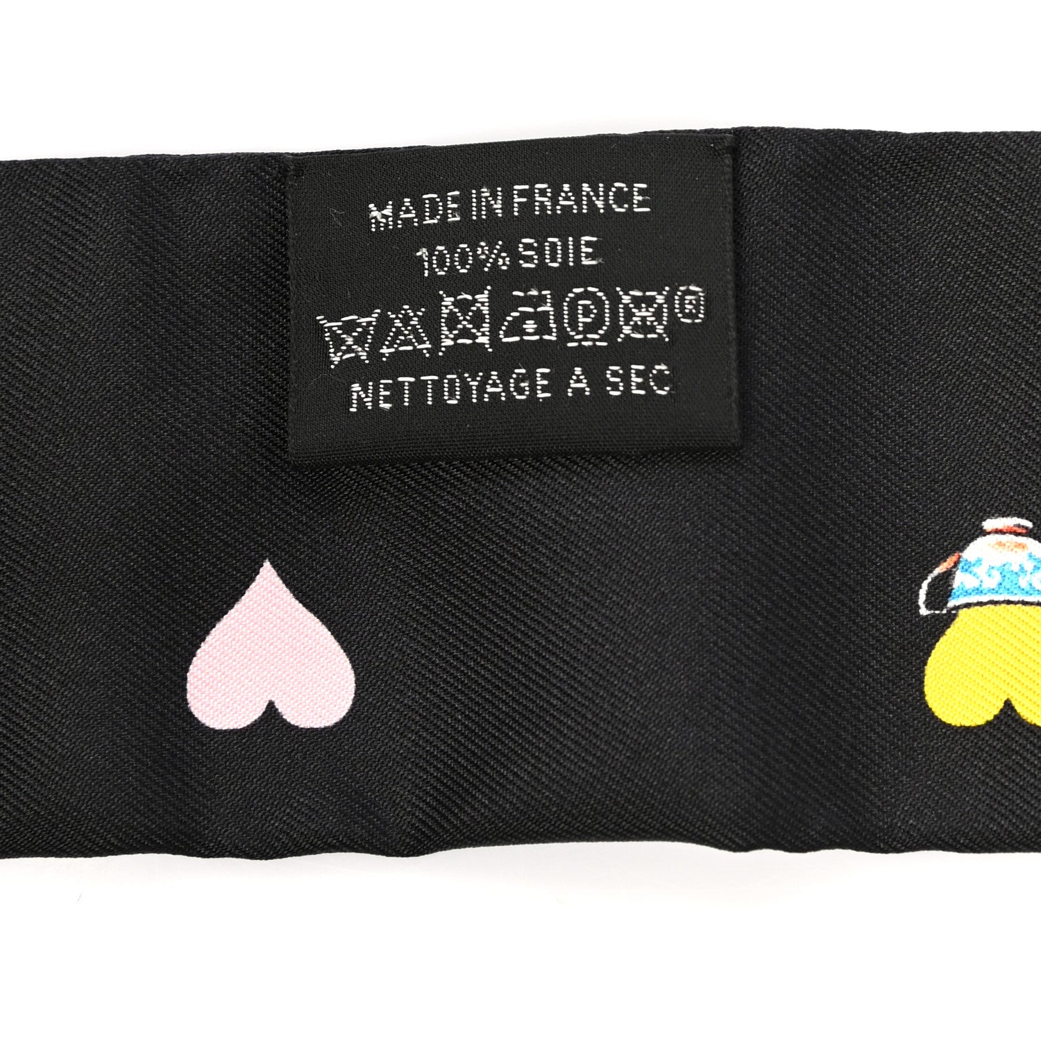 Hermes Silk Tea Time Twilly Black Rouge Multicolor 2 of 5