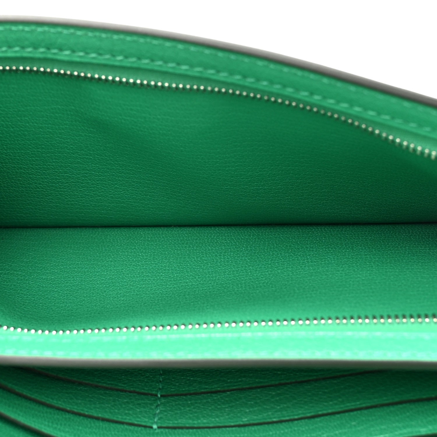 Hermes Chevre Chamkila Kelly Pocket Long Wallet Menthe 6 of 9