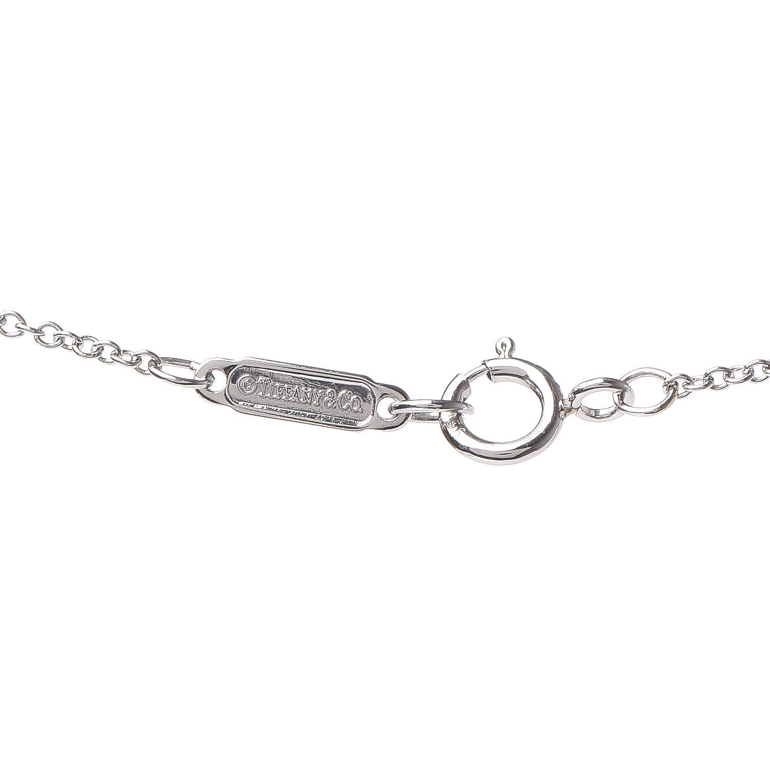 Tiffany Platinum Diamond Small Heart Pendant Necklace 6 of 6