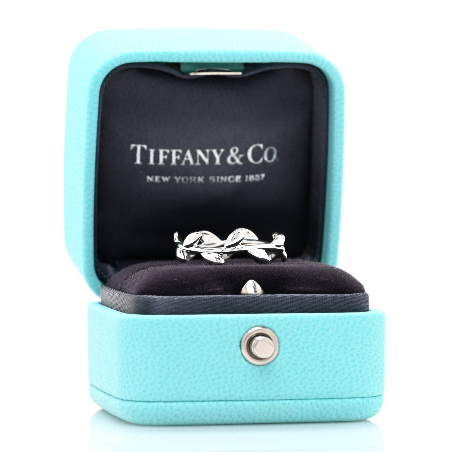 Tiffany Sterling Silver Paloma Picasso Narrow Olive Leaf Band Ring 54 7 5 of 5