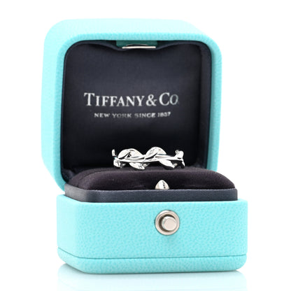 Tiffany Sterling Silver Paloma Picasso Narrow Olive Leaf Band Ring 54 7 5 of 5