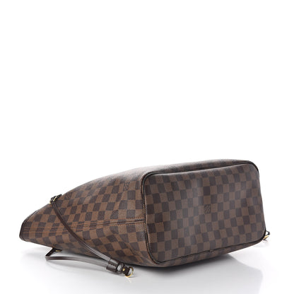 Louis Vuitton Damier Ebene Neo Neverfull MM Rose Ballerine 4 of 12