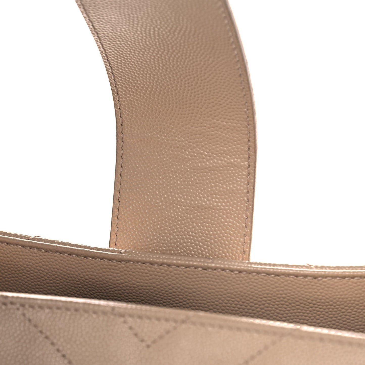 Grain De Poudre Matelasse Chevron Monogram Shopping Bag Nude Powder