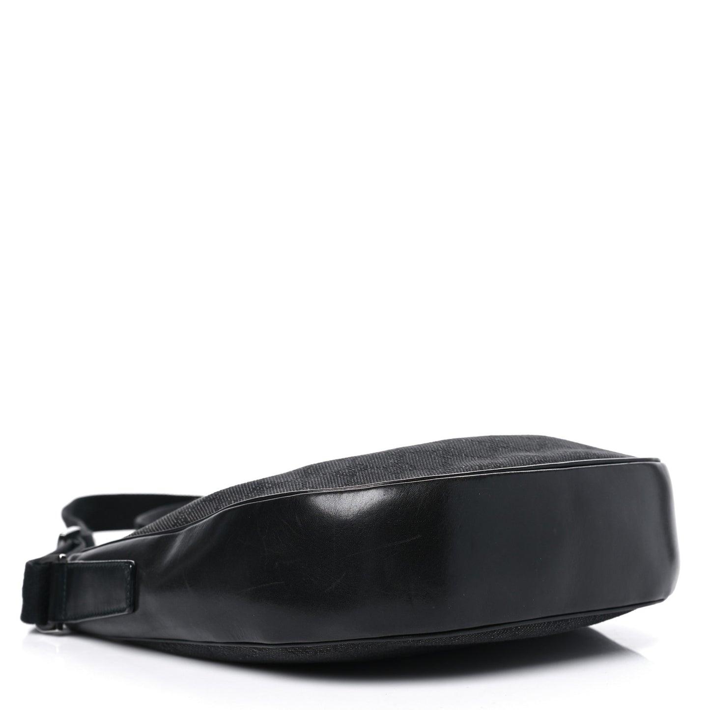 Denim Monogram Shoulder Bag Black