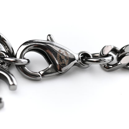 Chanel Crystal CC Chain Bracelet Silver 3 of 3