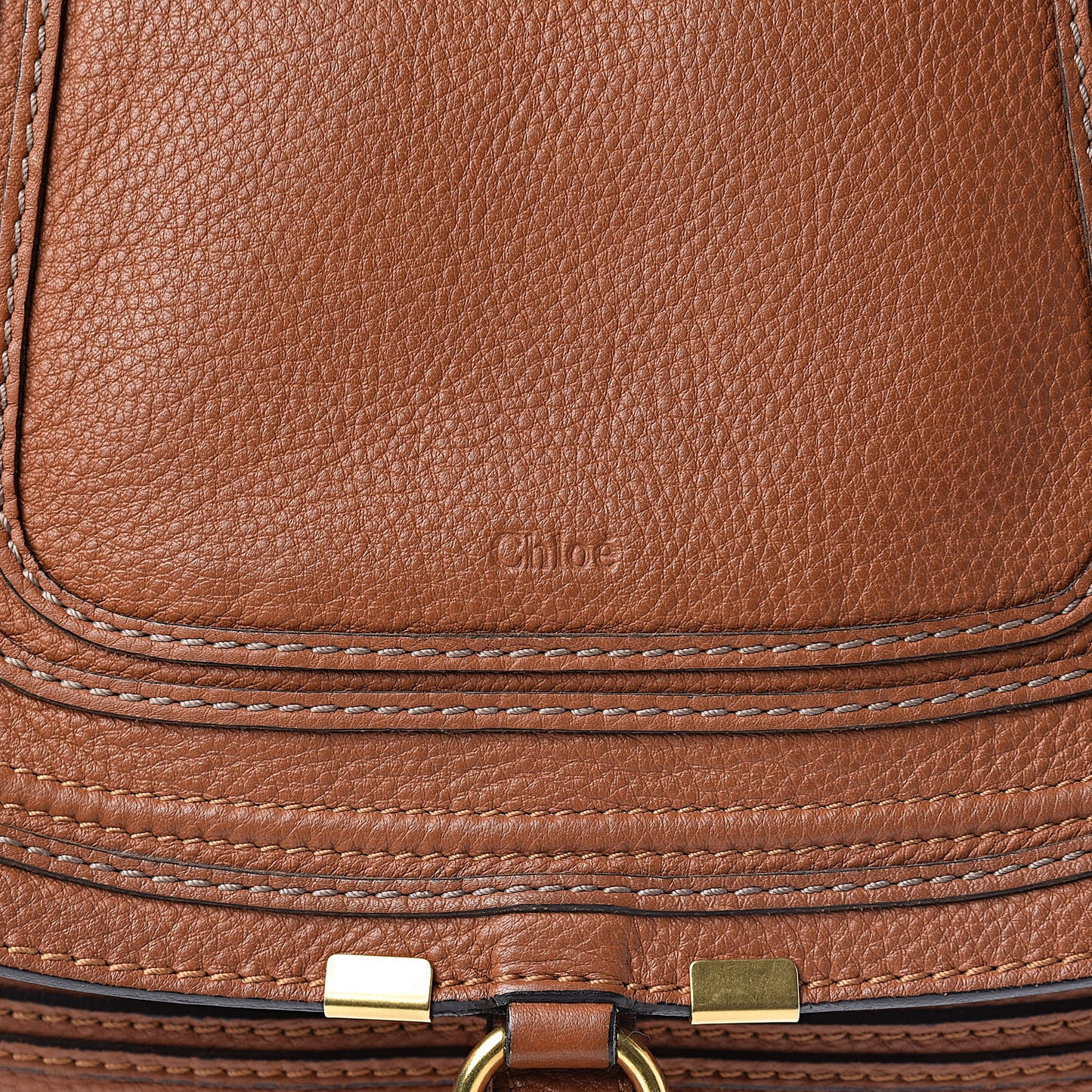 Calfskin Medium Marcie Satchel Tan